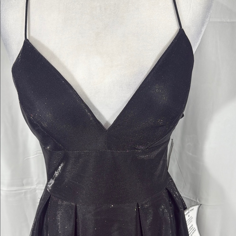 Betsy & Adam Black Fit & Flare Mini Dress Sz 6 NWT - Picture 4 of 11